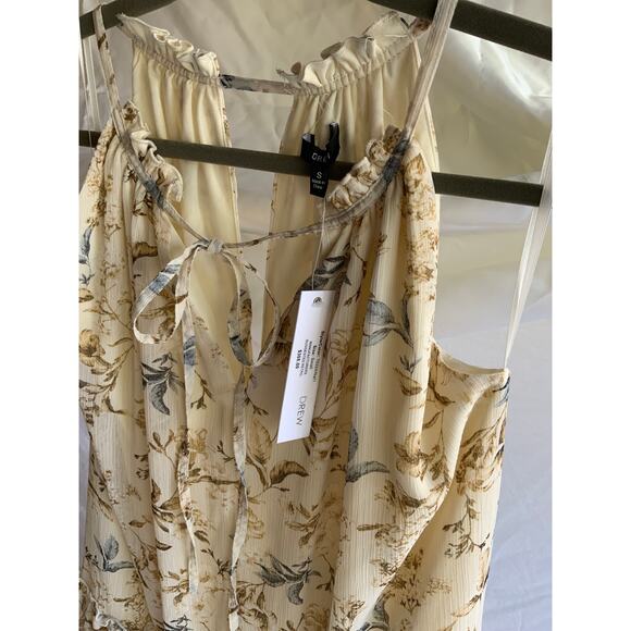 NWT DREW Naomi Floral Maxi Ruffle Dress Natural Boho - Picture 2 of 3